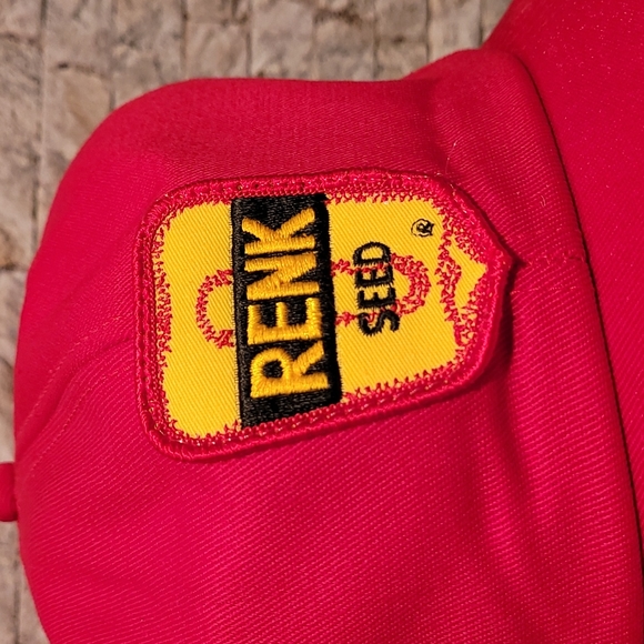 Vintage K Brand Red Renk Seed Farm Snapback Hat - Picture 2 of 7